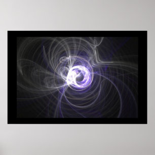 Poster Chama do Fractal: Círculos da luz