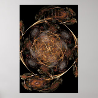 Poster chama fractal: terra