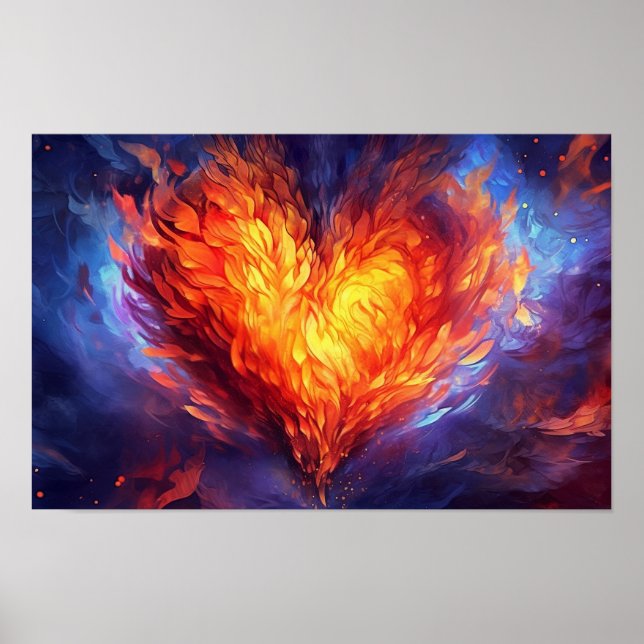 Poster Chama Sagrada do Amor (Frente)