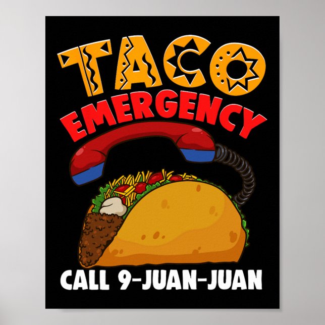 Poster Chamada de Emergência do Taco 9 Juan Cinco De Mayo (Frente)
