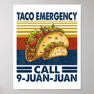 Poster Chamada de Emergência do Taco 9 Juan Funny Cinco d