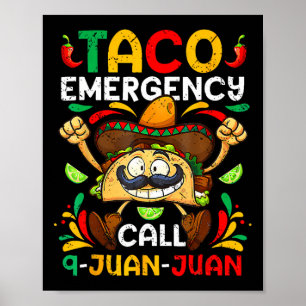 Poster Chamada de Emergência do Taco 9 Juan Shirt Cinco D