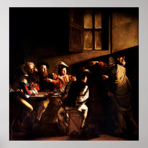 Poster Chamada de Mateus Rua por Caravaggio (1600)