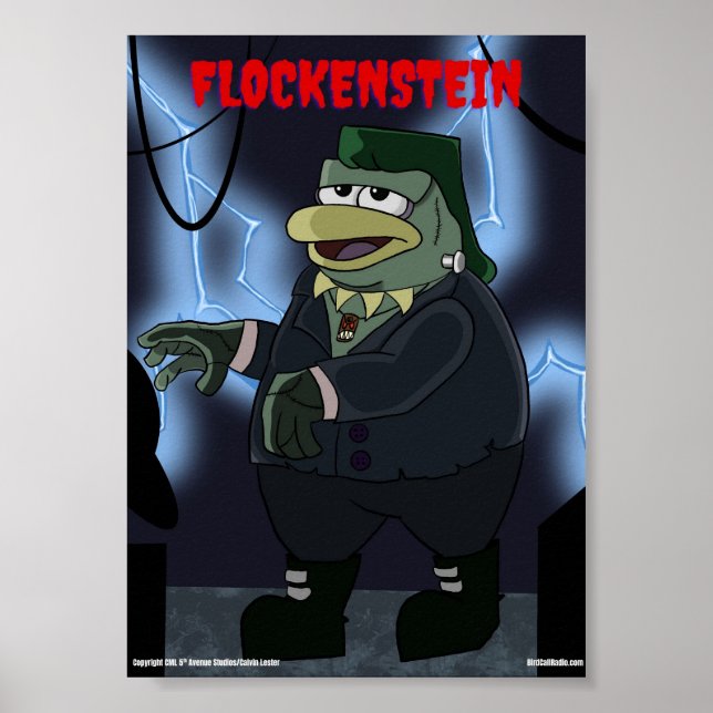 Poster Chamada de Pássaro x Monstros Clássicos (Frente)