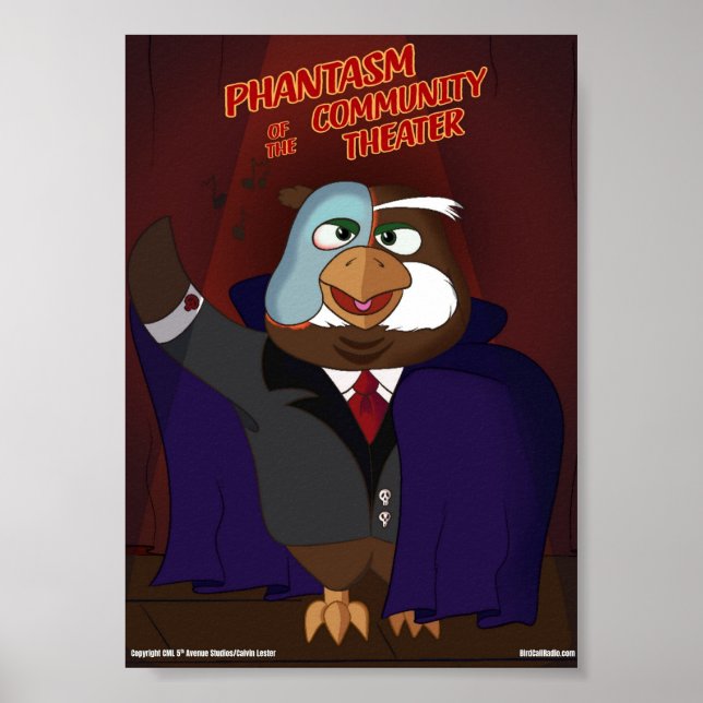 Poster Chamada de Pássaro x Monstros Clássicos - Fantasma (Frente)