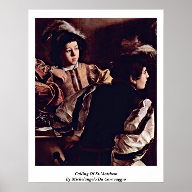 Poster Chamada De Rua. Matthew Michelangelo Da Caravaggio (Frente)