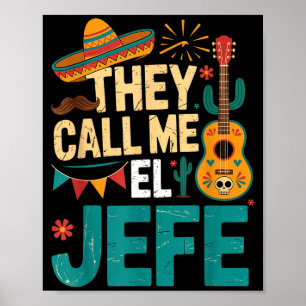 Poster Chamam-me el jefe guitarra cinco de maio música ho