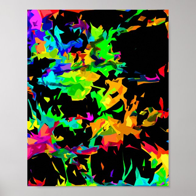 Poster Chamas coloridas (Frente)