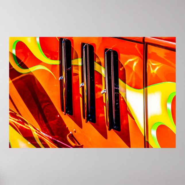 Poster Chamas Hot Rod (Frente)