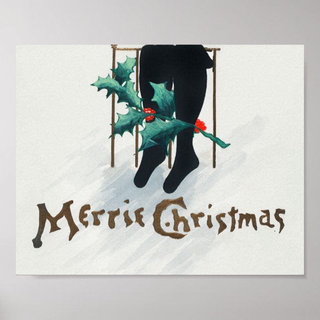 Poster Chamberlin de Natal no velho Conforto. (Frente)