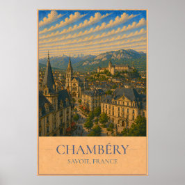 Poster Chambéry, France – Vintage Travel Post