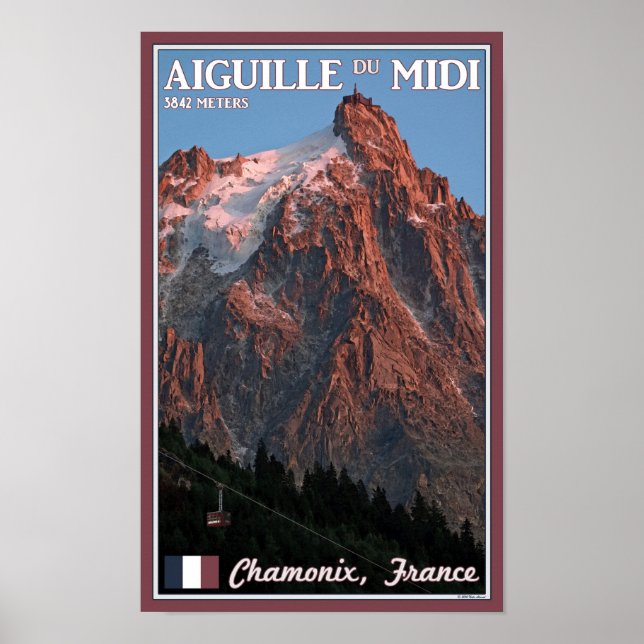 Poster Chamonix - Aiguille du Midi (Frente)
