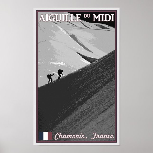 Poster Chamonix - Aiguille du Midi Arete (Frente)