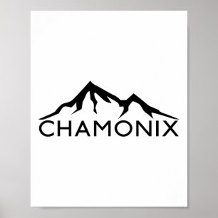 Poster Chamonix França Esqui