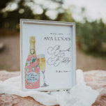 Poster Champagne Brunch e Chá de panela Borracha Bem-vind<br><div class="desc">Champagne Brunch Chá de panela de Boas-vindas. A maioria do texto é editável. Clique em Personalizar para editar. Itens correspondentes na nossa loja,  Design do Partido Cava.</div>