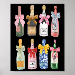 Poster Champagne de Natal Garrafa Coquete Gl Cool