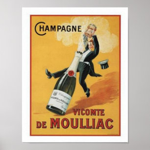 Pôster Champanhe Viconte De Mouillac