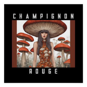 Pôster Champignon Rouge