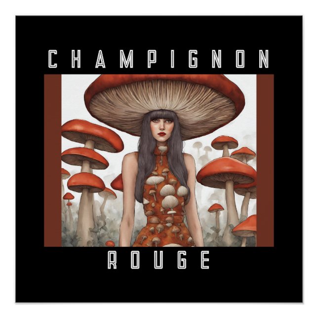 Pôster Champignon Rouge (Frente)