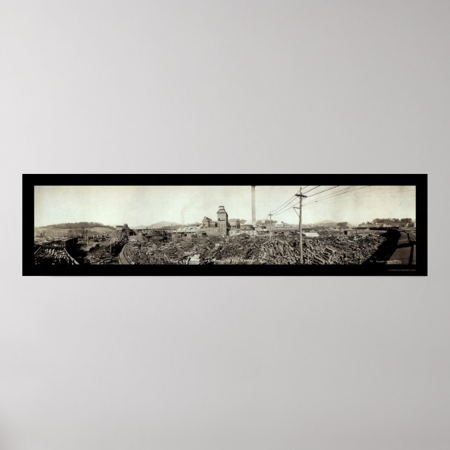 Poster Champion Fiber Lumber Foto 1910 (Frente)