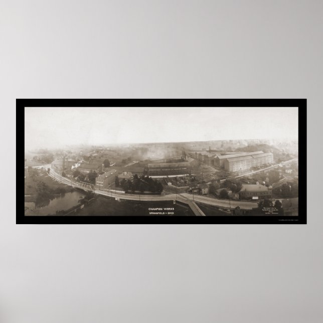 Pôster Champion Works OH Photo 1907 (Frente)