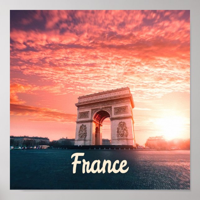 Poster Champs-Élysées França Paris (Frente)