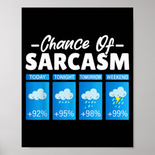 Poster Chance Divertida De Sarcasmo Humor Homens Divertid