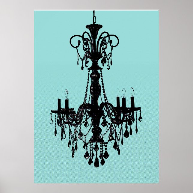 Pôster Chandelier Blue (Frente)
