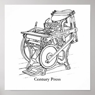 Poster - Chandler e Price letterpress