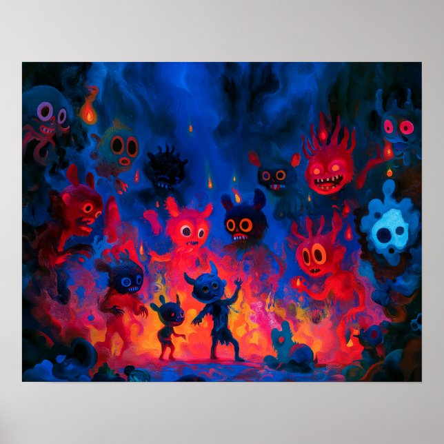 Poster Chaneques Fogueiros Dançando (Frente)