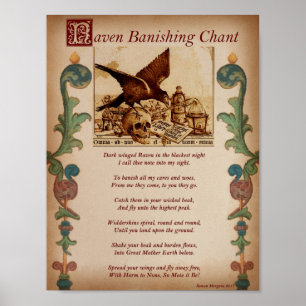 PÔSTER CHANTE DE BANISHAGEM DE RAVEN