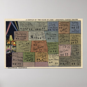 Pôster Chão da Fama, Teatro Chinês do Grauman