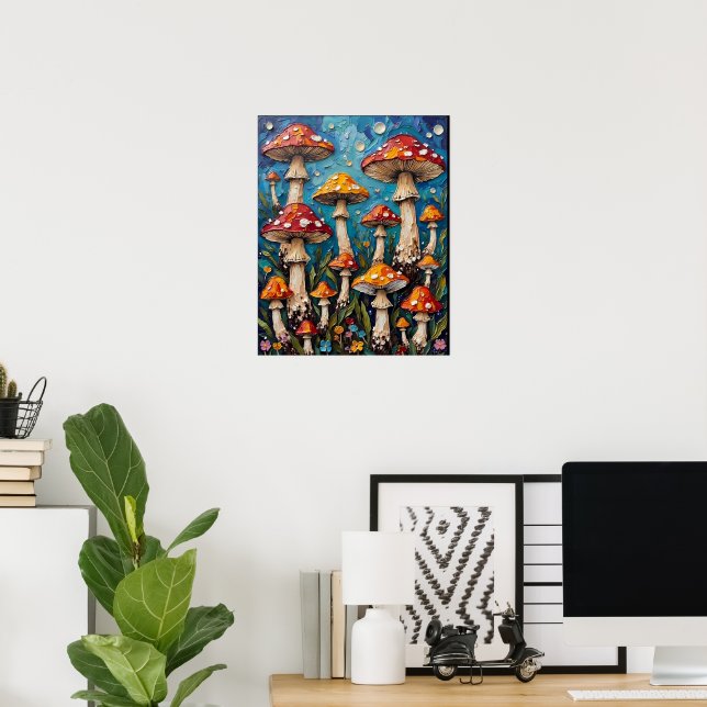 Poster Chão da Floresta Encantada (Escritório em casa)