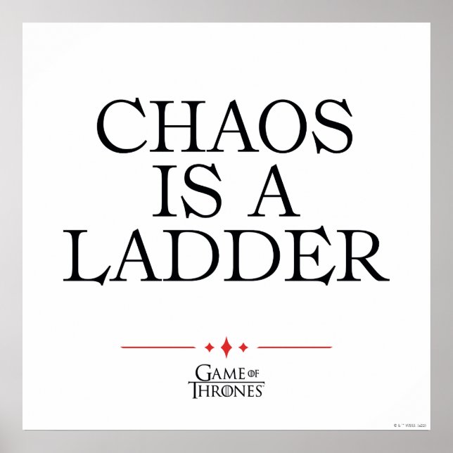 Poster Chaos Is A Ladder (Frente)