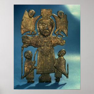 Poster Chapa da crucificação de St John, século VII
