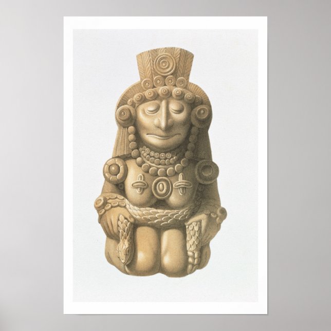 Pôster Chapa de "Monumentos Antigos do México", 1866 (li (Frente)