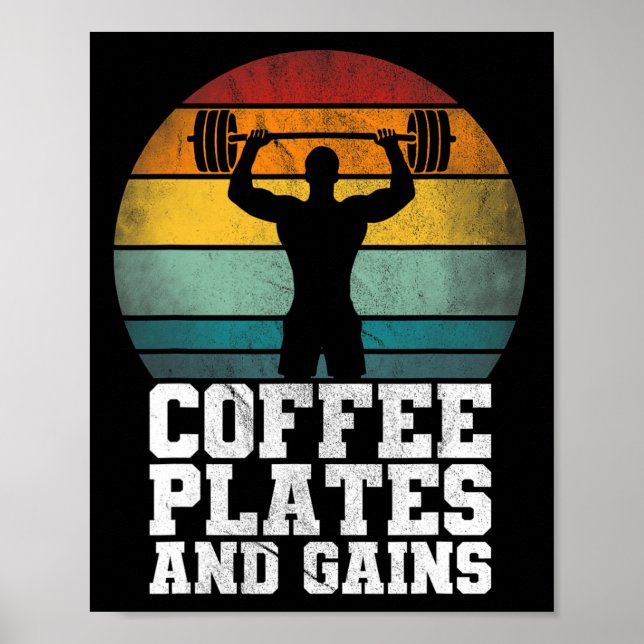 Poster Chapas E Ganhos De Café - Trabalhos De Levantament (Frente)