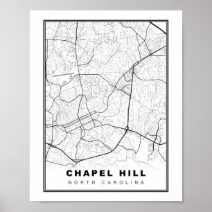 Poster Chapel Hill Map