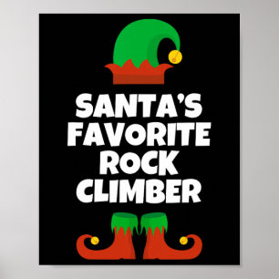 Poster Chapéu de Climber de Rocha Favorito do Papai Noel