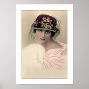Poster chapéu de mulher deco e capa roubada