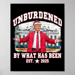 Poster Chapéu de Natal Retro Santa Natal Trump Desencarre
