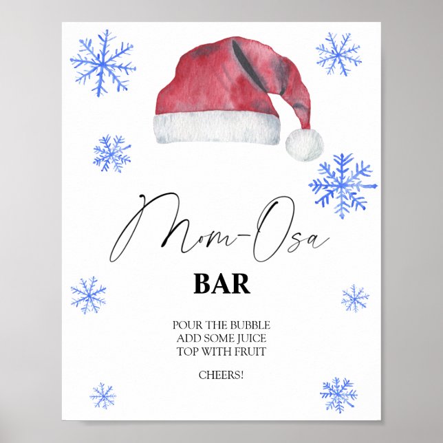 Poster Chapéu de Papai Noel - Barra Mon-osa (Frente)