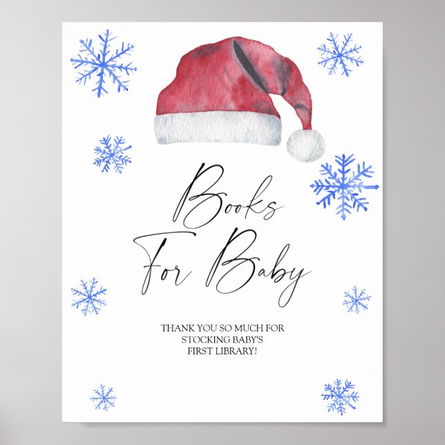Poster Chapéu de Papai Noel - livros para bebê (Frente)