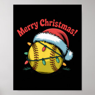 Poster Chapéu de Papai Noel Softll Ll Natal Luzes de Nata