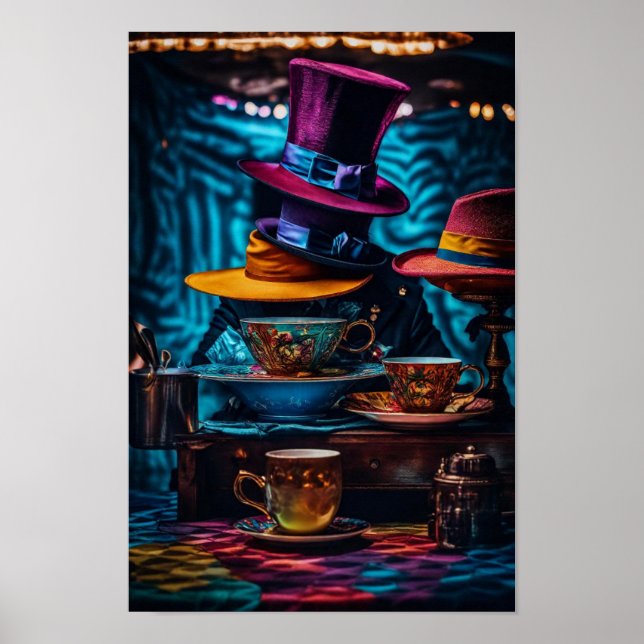 Poster Chapéus de Mad Hatter (Frente)