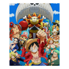 Pôster Chapéus de Palha de One Piece