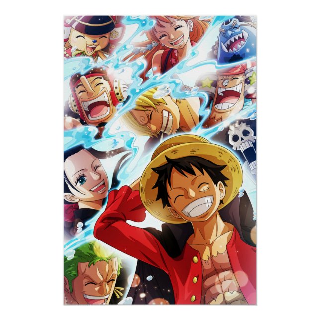 Pôster Chapéus de Palha de One Piece Wano (Frente)