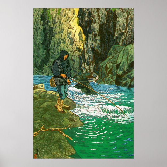 Poster Char Fisheries Kasamatsu Shiro 1956 (Frente)