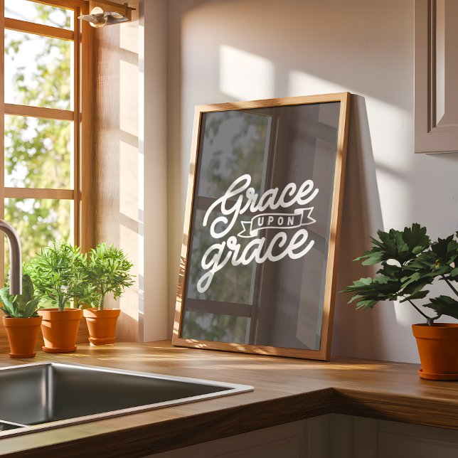 Poster Charcarvão Christian Grace sob graça (Criador carregado)