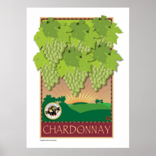Poster Chardonnay-Impressão